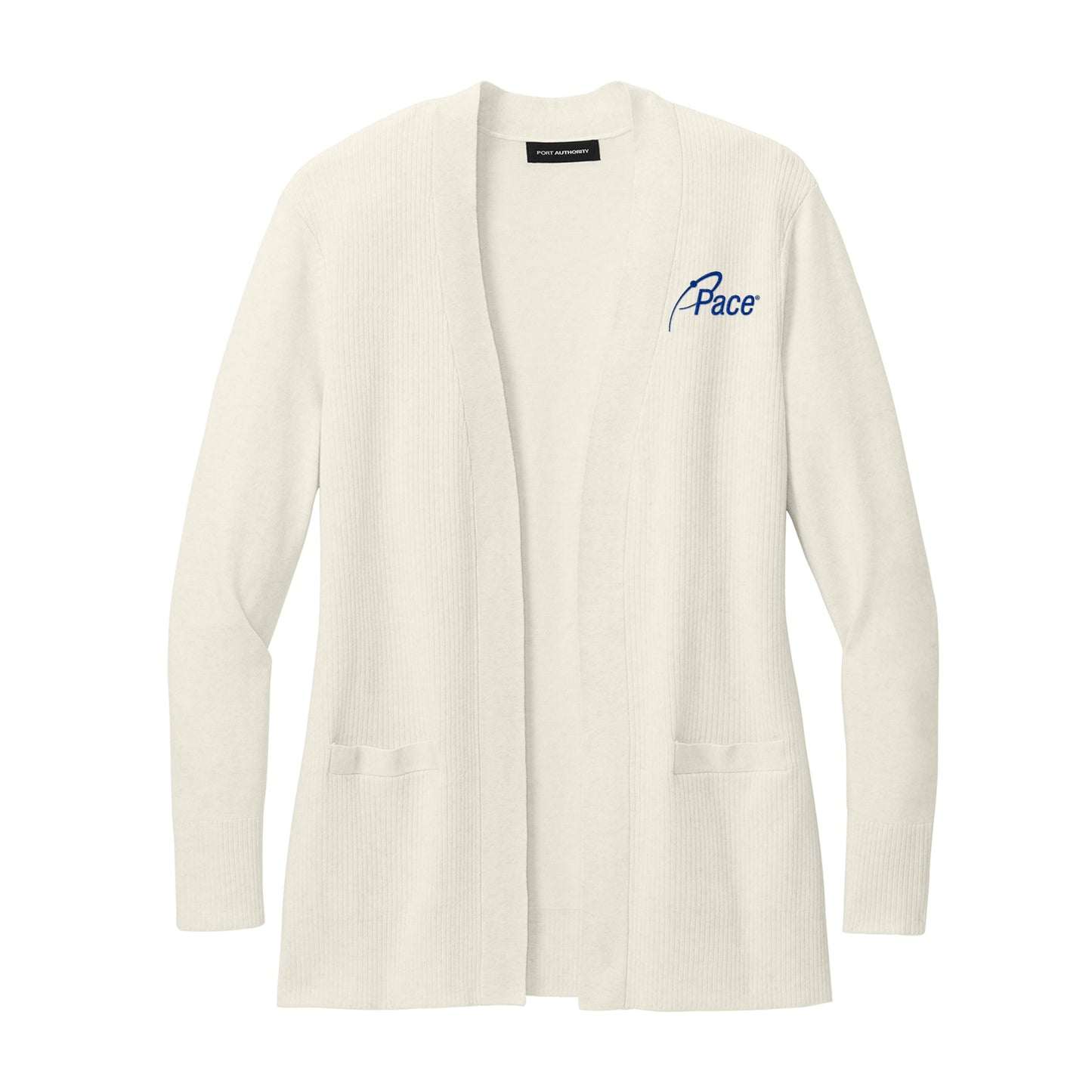 Oatmeal Heather Easy Care Open-Front Cardigan Sweater