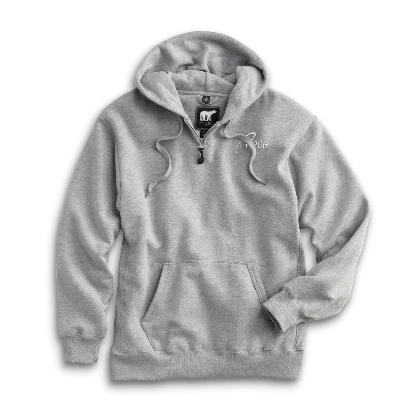 Athletic Heather White Bear Heavyweight Hoody