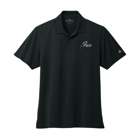 Black Brooks Brothers Mesh Pique Performance Polo