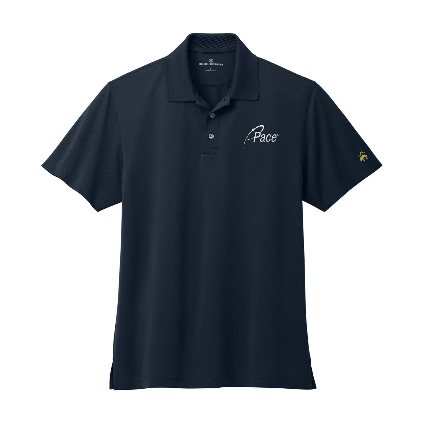 Navy Brooks Brothers Mesh Pique Performance Polo