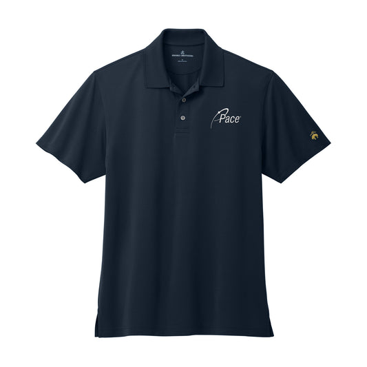 Navy Brooks Brothers Mesh Pique Performance Polo