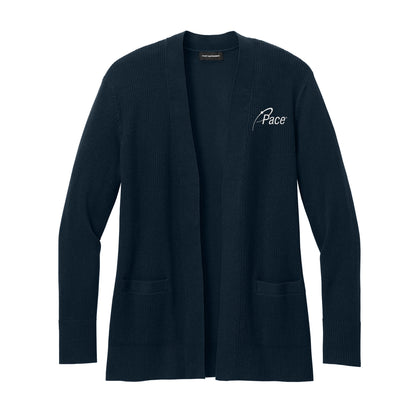 River Blue Navy Easy Care Open-Front Cardigan Sweater