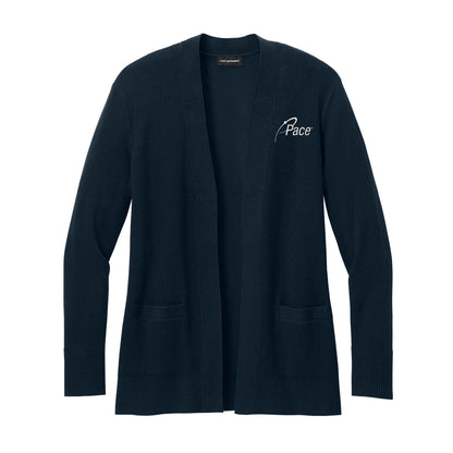 River Blue Navy Easy Care Open-Front Cardigan Sweater