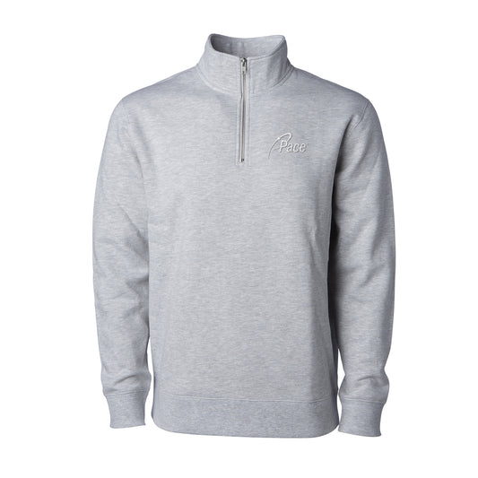 Grey Heather Independent Trading Co. Midweight Quarter-Zip Pullover
