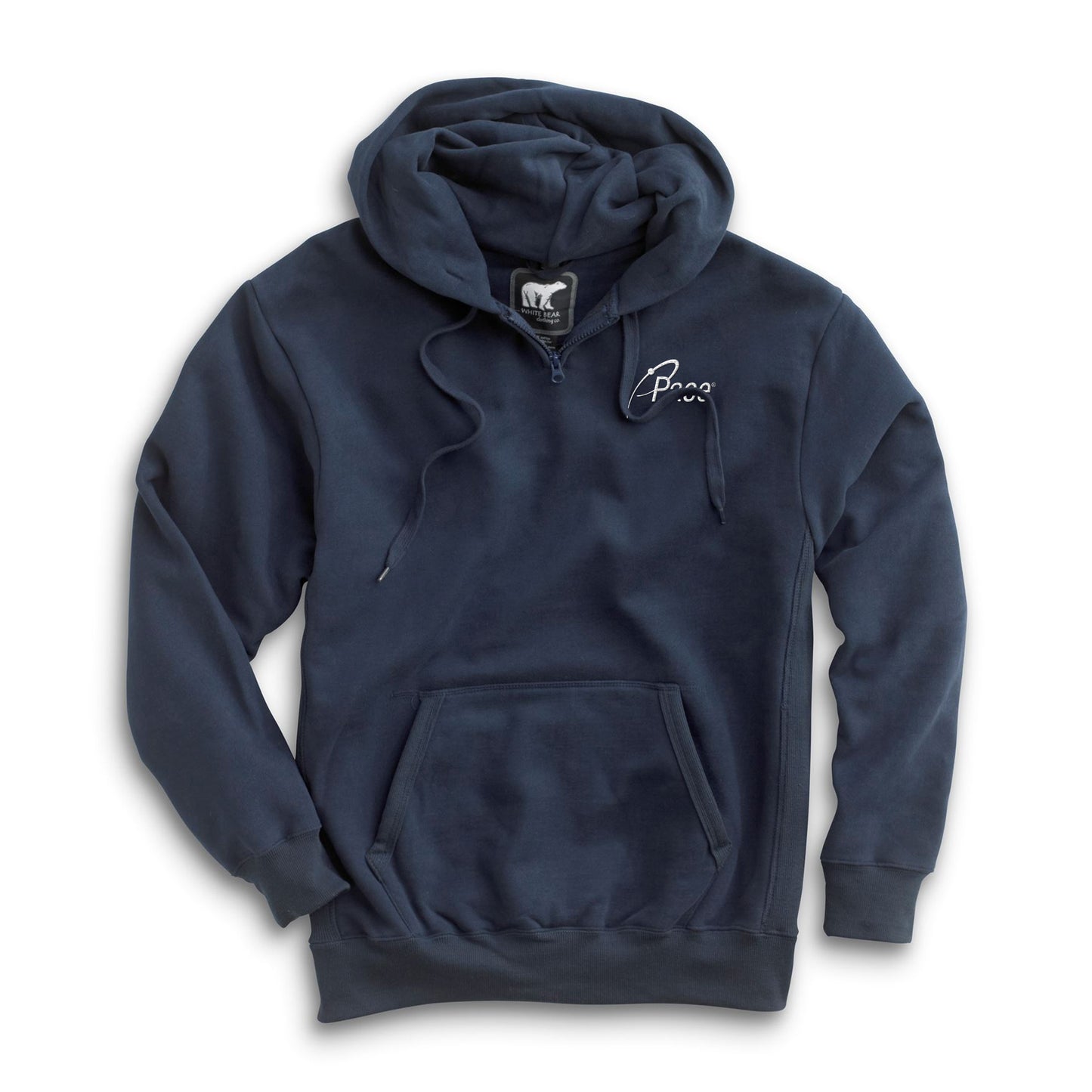 Navy White Bear Heavyweight Hoody
