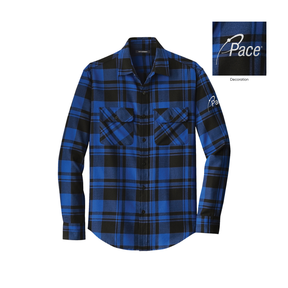 Royal/Black Port Authority - Plaid Flannel Shirt