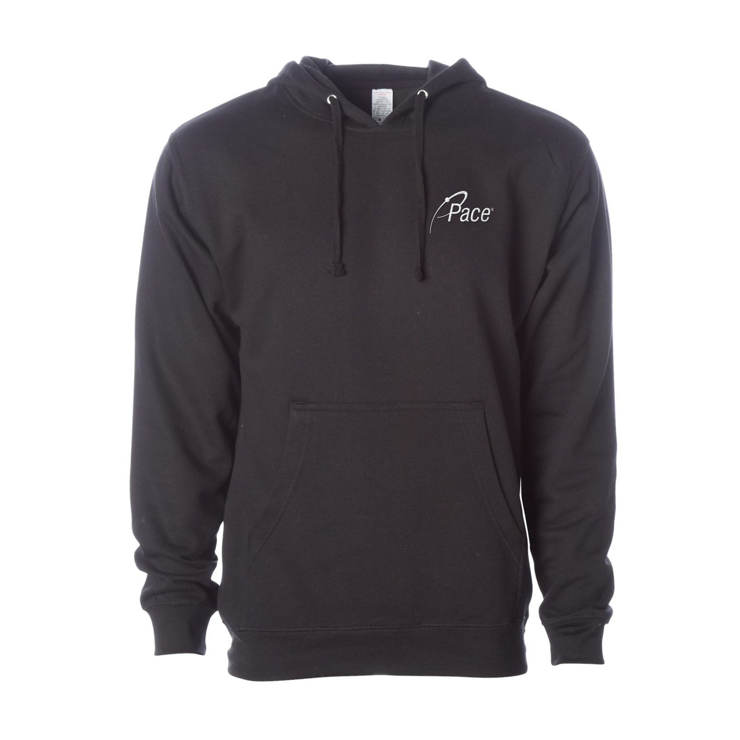 Black Midweight Hooded Pullover