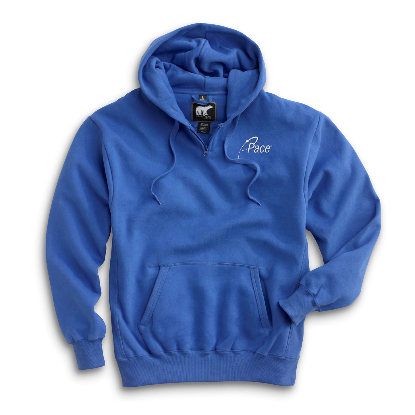 Royal White Bear Heavyweight Hoody