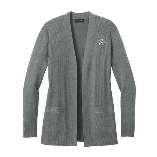 Medium Heather Easy Care Open-Front Cardigan Sweater